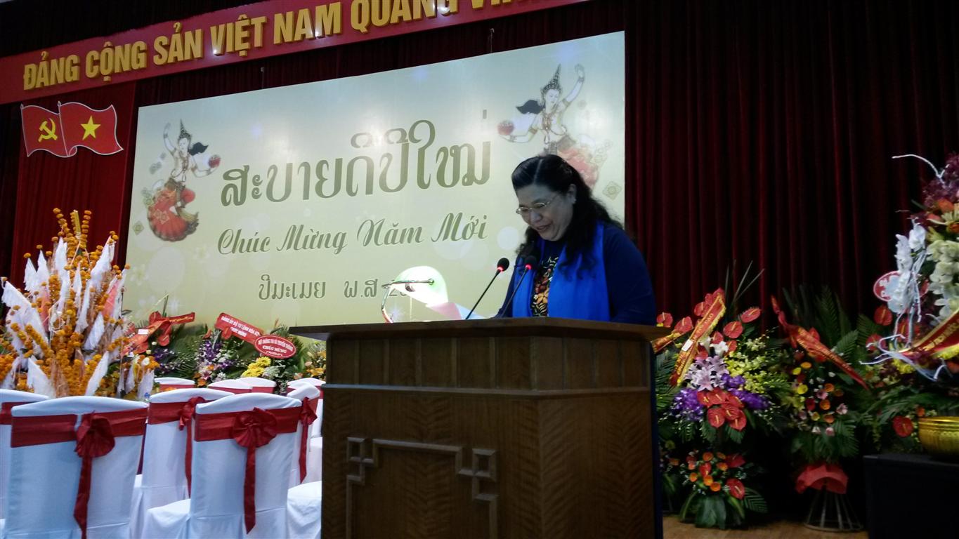 ສະຖານທູດລາວ ປະຈຳຫວຽດນາມ ຈັດຕັ້ງພິທີຕ້ອນຮັບ ບຸນປີໃໝ່ ພສ 2557